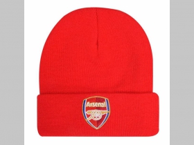 Arsenal London zimná čiapka s vyšívaným logom univerzálna veľkosť materiál 100% akryl farba: červená